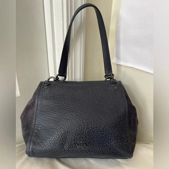 Coach Leather and Suede Bag EUC - Picture 3 of 15